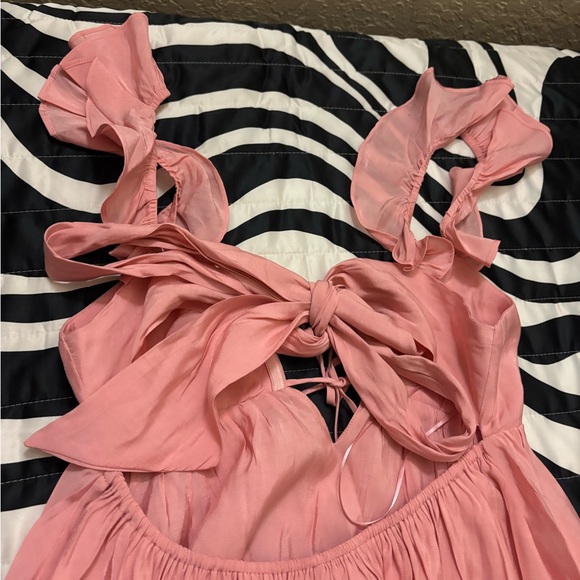 Pepper Open Back Ruffle Babydoll Mini Dress NWT Size Medium - Picture 11 of 11